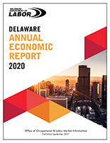 Image displaying the cover layout of the current Delaware Annual Economic Report publication.