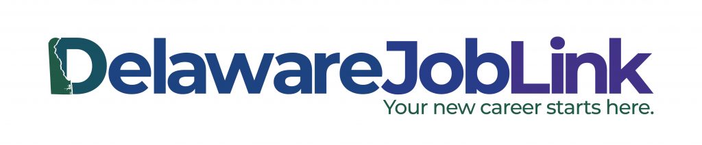 Delaware JobLink logo. Blue color logo