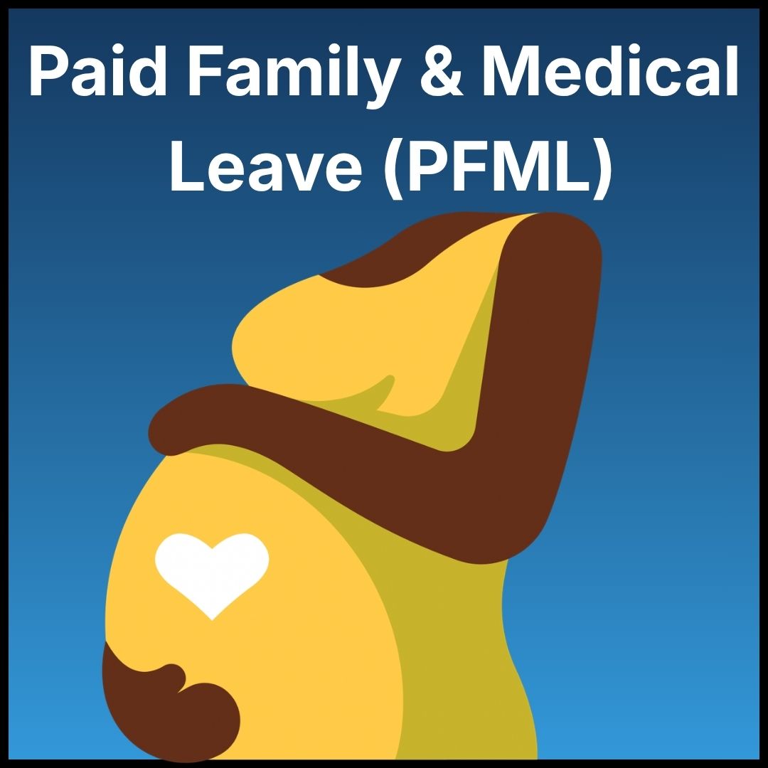 Paid family medical leave division button.